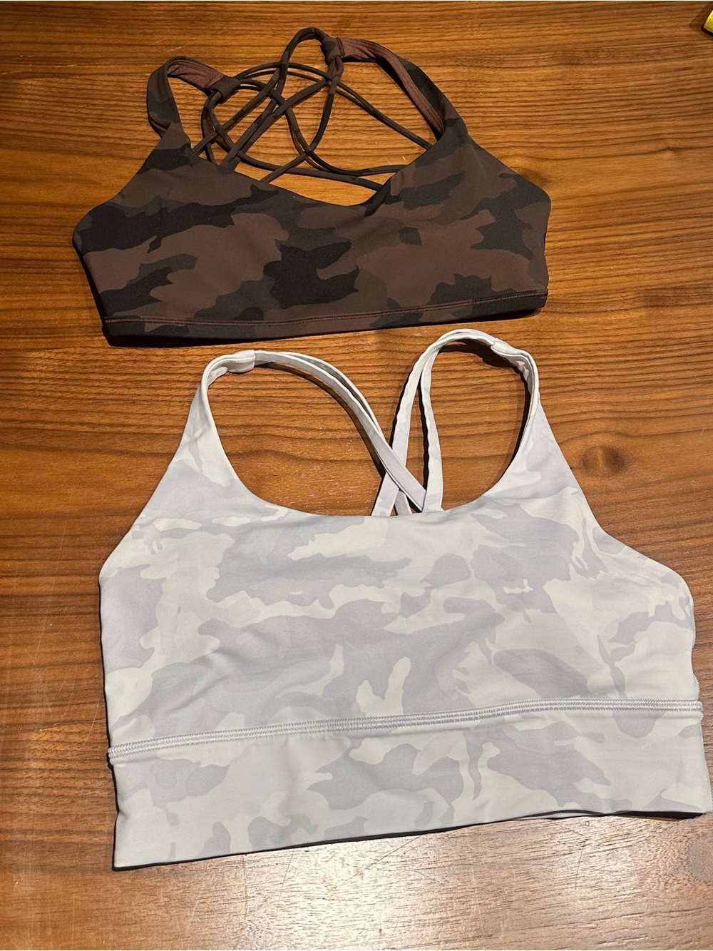 Lululemon lululemon camo sports bra bundle - energy bra and free to be wild bra